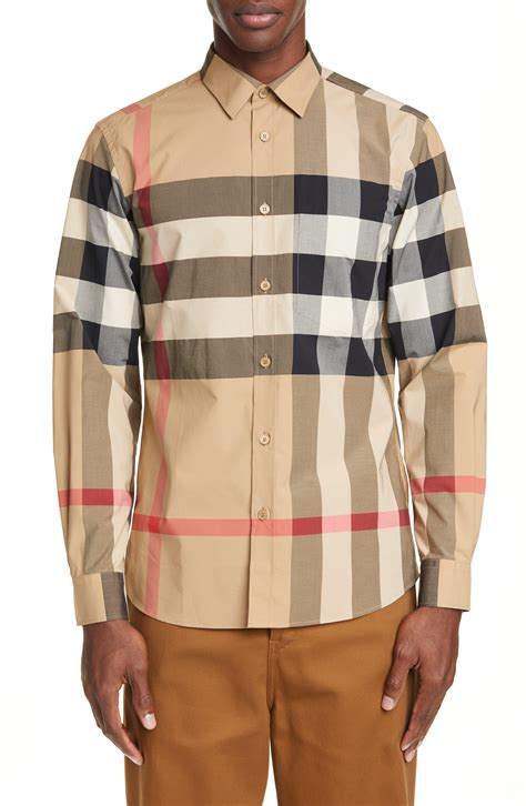 burberry style shirt men's|burberry plaid shirts for men.